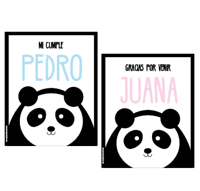 Carpita cartel Panda 2u Pers